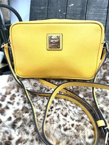 DOONEY & BOURKE Saffiano Camera Crossbody Dandelion Yellow Purse - Picture 1 of 10