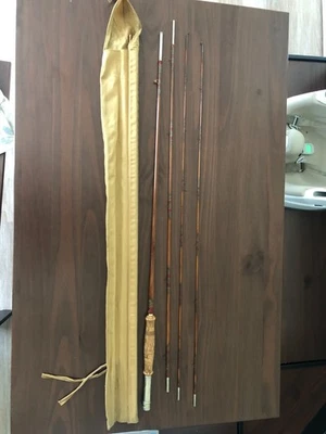 De colección Raro Shakespeare Bambú 9' Bajo Mosca Varilla 4 Piezas 2 Puntas Bolsa Original  Foto 1 de 4