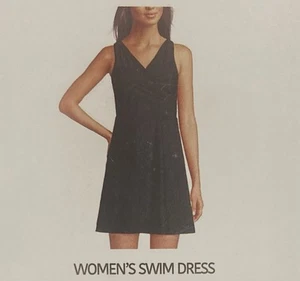 Lands End Woman’s X Small Black Swim Dress NWT - Picture 1 of 9