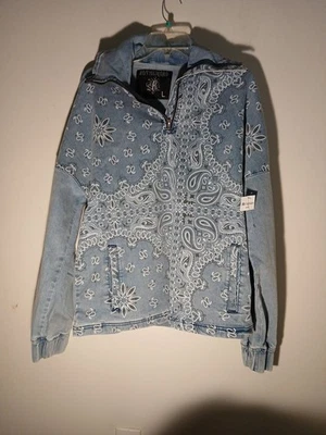 Chaqueta de mezclilla para hombre Rutherford talla L cuarto cremallera pulóver nueva con etiquetas Foto 1 de 3