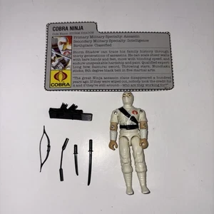 G.I. Joe GI Joe ARAH 1984 Storm Shadow Actionfigur komplett Karteikarte weiß - Bild 1 von 11