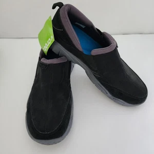 Crocs Swiftwater Edge Moc Mens Size 11 Black Charcoal Slip On Loafer Shoes - Picture 1 of 9