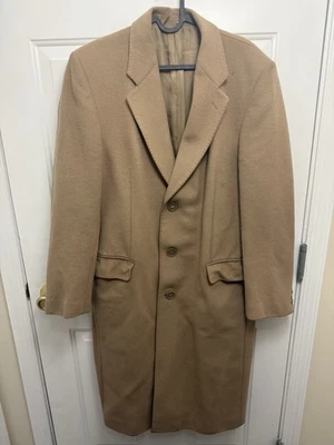 Abrigo de cachemir de lana tostada Givenchy Monsieur vintage para hombre talla 48 diseñador de lujo Foto 1 de 4