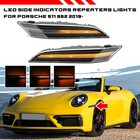 Pair For 2019+ Porsche 911 992 LED Side Marker Signal Light Indicator Repeaters