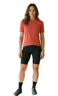 Race Face Commit Women's Short Sleeve Cycling Tech Top Jersey Coral Orange Med - Image 1 of 4