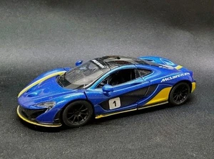Kinsmart 1:36 Pull-Back Diecast McLaren P1 Race Car Opening Doors - Picture 1 of 8