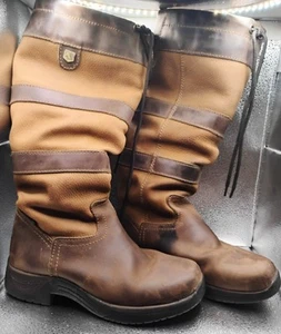 Dublin River III Stiefel braun Leder wasserdicht hoch Reiten Reitsport Damen 7,5 - Bild 1 von 12