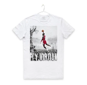 MAGLIETTA MICHAEL JORDAN maglia uomo basket NBA champion FLY JORDAN T-SHIRT MAN - Imagen 1 de 3