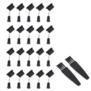 20 Pairs Bouche De Casque Anti-poussière Fiche Protecteur Bouchons - Zdjęcie 1 z 12