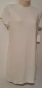 Abito VIBE Sportswear donna taglia L bianco sporco attivo maniche corte nuovo con etichetta - Foto 1 di 10