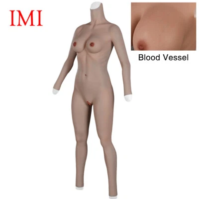 IMI 8th Realista Silicona Pechos Full Bodysuit Vagina Bragas para Travesti