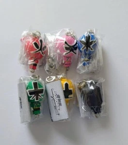 Samurai Sentai Shinkenger Figur Charm Schlüsselanhänger Menge 6 Tokusatsu Japan selten m508 - Bild 1 von 3