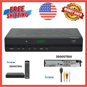 IVIEW-3500STB III, ATSC Digital Converter Box with Recording Media Player New - Picture 1 of 7