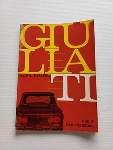 Alfa Romeo Giulia TI 1967 manuale uso manutenzione libretto originale - Picture 1 of 10