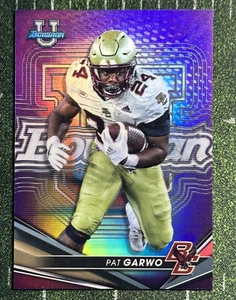 Pat Garwo /250 2022 Bowman University Best #85 Purple Refractor | Boston College - Picture 1 of 2