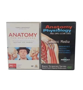 2 Anatomy & Physiology DVD Academic Lecture + Gunther Von Hagens Beginners PAL 0 - Picture 1 of 11