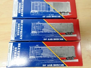 THREE Branchline Blueprint HO PRR 40-50FT AAR BOXCAR Kits Unused MIB - Picture 1 of 4