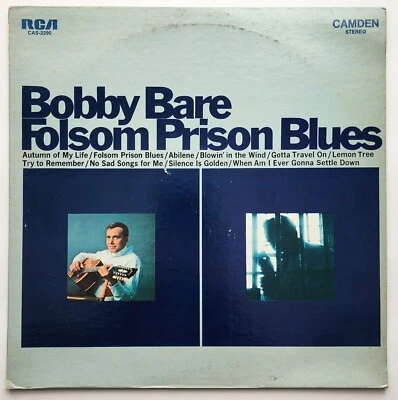 BOBBY BARE - FOLSOM PRISON BLUES LP 1969 (RCA CAMDEN) CAS-2290 STEREO - Image 1 of 4