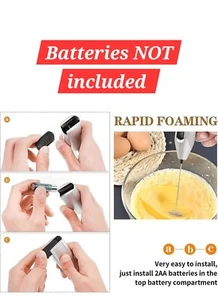 20 Pk Electric Milk Coffee Mini Mixer Mixture Frother Handheld Egg Foam Maker - Picture 1 of 11