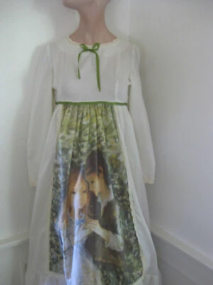 Maxi vestido de colección de la década de 1970 San Francisco Gunne Sax era Sweet Love Prairie Hippie Foto 1 de 4