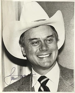 Dallas : Larry Hagman - Signed Autograph Promo Large Photo - Picture 1 of 4