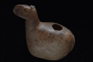 PRÄKOLUMBIANISCHER INKA LAMMA EFFIGY ZEREMONIELLER CANOPA, PERU Artefakt - Bild 1 von 7