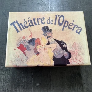 Vintage handbemalte Emaille Schatulle Theatre de L'Opera Einzelstück Maskerade - Bild 1 von 10
