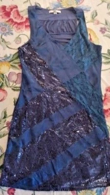 NWT Ya los Angeles Size M Sequin and Lace Dress - Изображение 1 из 2