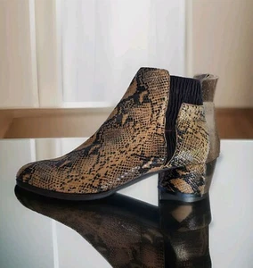 Spring  Step CHIXE Bootie Size 42 Brown Leather Python US Size 10.5-11 - Picture 1 of 15