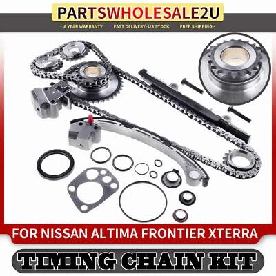 10x Kit de cadena de distribución para Nissan Altima 1998-2001 Frontier 1998-2004 Xterra 01-04 Foto 1 de 4
