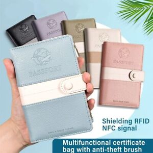 Ultra-thin RFID Passport Cove Credit ID Card Wallet  Travel Accessories