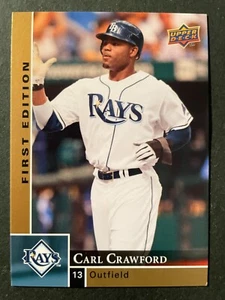 Carl CRAWFORD 2009 Upper Deck First Edition Baseball #274 Tampa Bay Rays - Picture 1 of 2