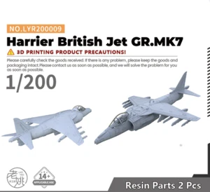 SSMODEL 009 1/200 Z Scale Harrier British Jet GR.MK7 WAR WOW WWII GAMES - Picture 1 of 4