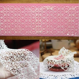 Classic Lace Design Silicone Press Mould! Premium Fondant Sugar Marzipan - Picture 1 of 6