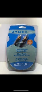 NEW Dynex DX-AV211 6Ft. Coaxial Digital Audio Cable with Package FREE SHIPPING!! - Picture 1 of 2