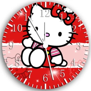 Hello Kitty Frameless Borderless Wall Clock Nice For Gifts or Decor W128 - Picture 1 of 1