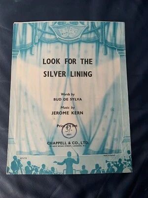 Look For The Silver Lining piano music. Music by Jerome Kern - Image 1 of 2