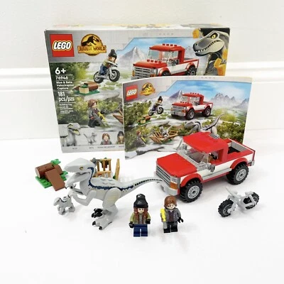 LEGO 76946: Jurassic World Blue & Beta Raptor Capture 100% Complete w/ Manual - Image 1 of 2