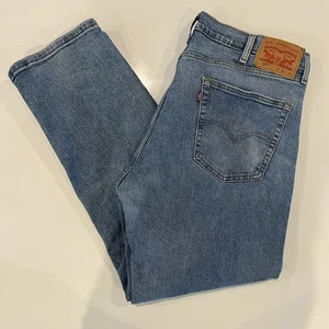 Levi's 505 Regular Fit Jeans Mens 38x30 Blue Denim Mid-Rise Straight Leg Classic - Picture 1 of 10