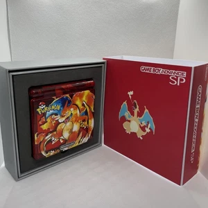 Nintendo GBA Game Boy Advance SP Pokemon Charizard ๐ฅ Edition IPS Screen CIB Box - Picture 1 of 14