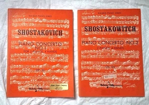 Shostakovich Concerto Nos 1 & 2 for Two Pianos OP 35, OP 102 Kalmus Piano Series - Picture 1 of 5