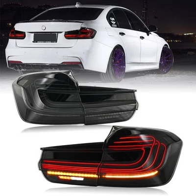 Pair LED Tail Light For BMW 3-Series F30 Sedan 2013-2018 Rear Lamp Sequential - Image 1 of 4