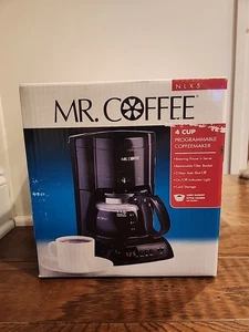 Mr Coffee NLX5 4 Cup Programmable Coffee Maker Black  New Sealed Item  - Picture 1 of 8