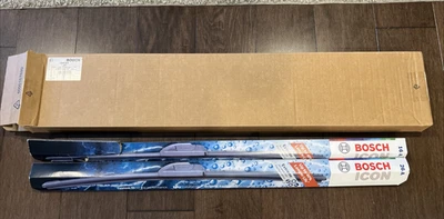 Escobillas limpiaparabrisas BOSCH 26A16A ICON Beam - lado conductor y pasajero - juego de 2 cuchillas Foto 1 de 4