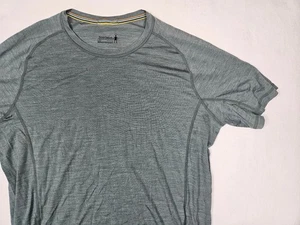 Smartwool Merino Sport 150 Shirt Mens L Green Short Sleeve Crewneck Wool Blend - Picture 1 of 2