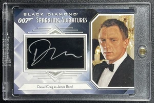 DANIEL CRAIG JAMES BOND 2023 PONTE SUPERIORE BLACK DIAMOND 007 SPARKLING SIGS AUTO - Foto 1 di 2