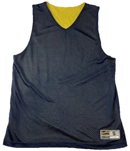Eastbay wendbares blau & gelb Basketball Trikot Tank Top Small - Bild 1 von 5