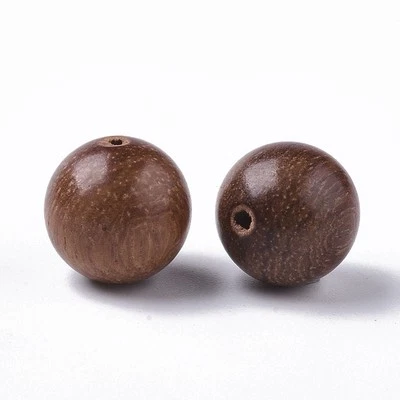 🤎 80 X 12mm ROUND WOODEN BEADS IN BROWN DIY JEWELLERY MAKING FINDINGS CRAFTS 🤎 - image 1 of 2
