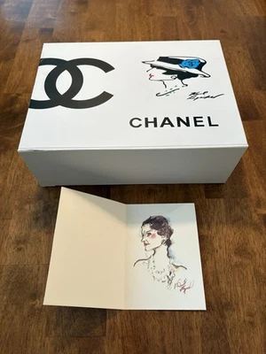 Chanel Caja de Regalo Grande con Papel de Pañuelo Auténtica 11.75”x8.75”x4.1” Foto 1 de 4
