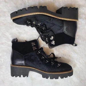 Donald Pliner Erinn Black Booties Size 8.5 Cow Fur NWOB $278 MSRP Women's - Picture 1 of 8